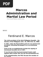 Marcos Administration and Martial Law Period 2