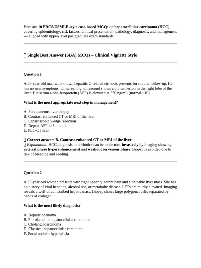 Hcc | PDF | Cirrhosis | Hepatitis