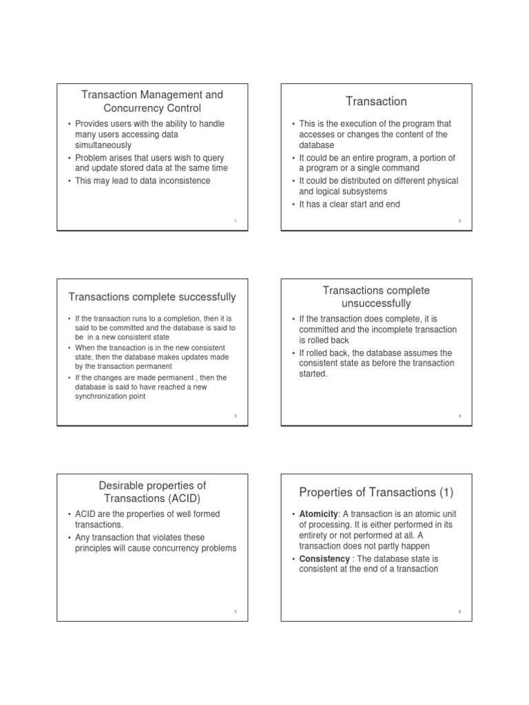 Transaction | PDF | Database Transaction | Information Technology ...