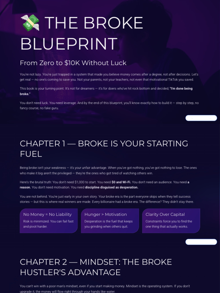 The Broke Blueprint | PDF