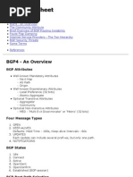 BGP Cheat Sheet