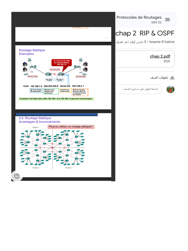chap 2 RIP & OSPF | PDF | l'Internet | Informatique