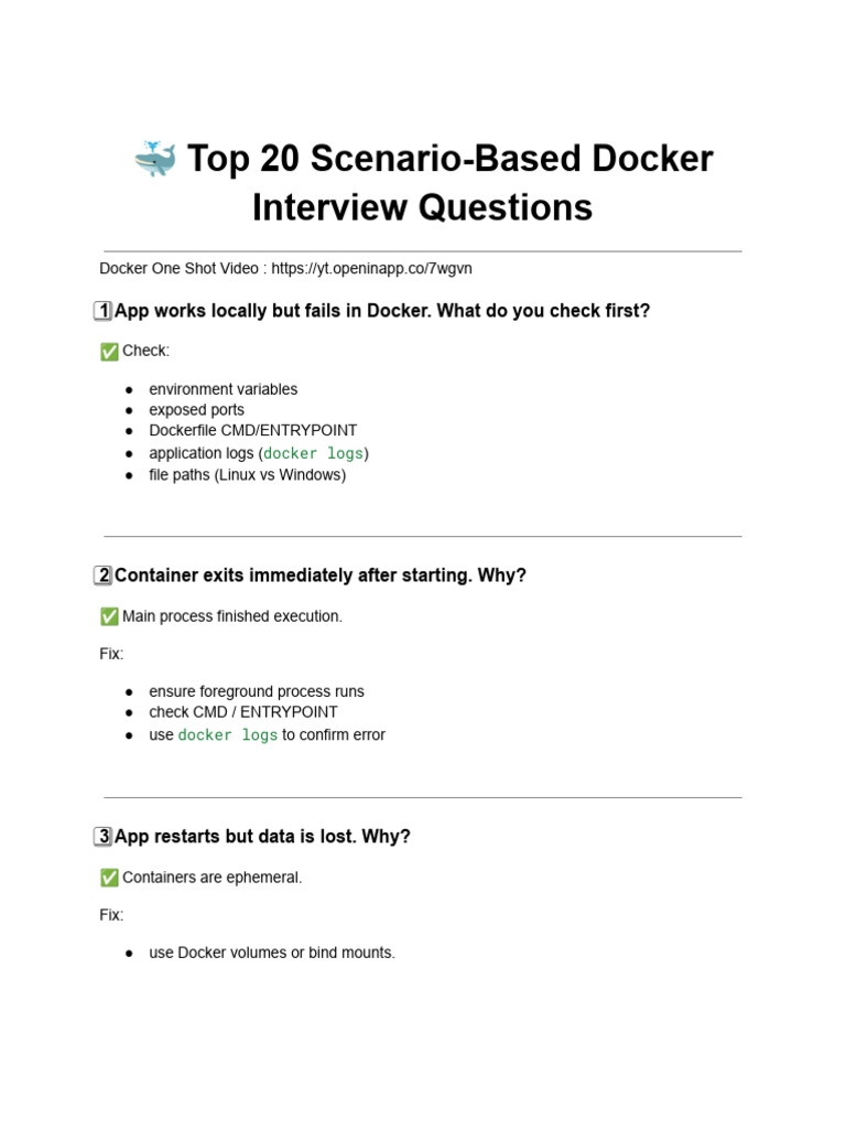 Copy of ? Top 20 Scenario-Based Docker Interview Questions | PDF ...