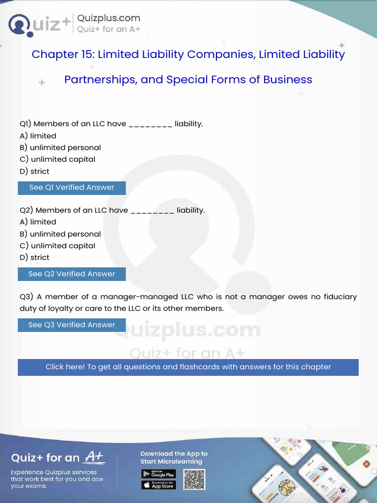 Members of an Llc Have Liability | PDF | Leasehold Estate | Lease