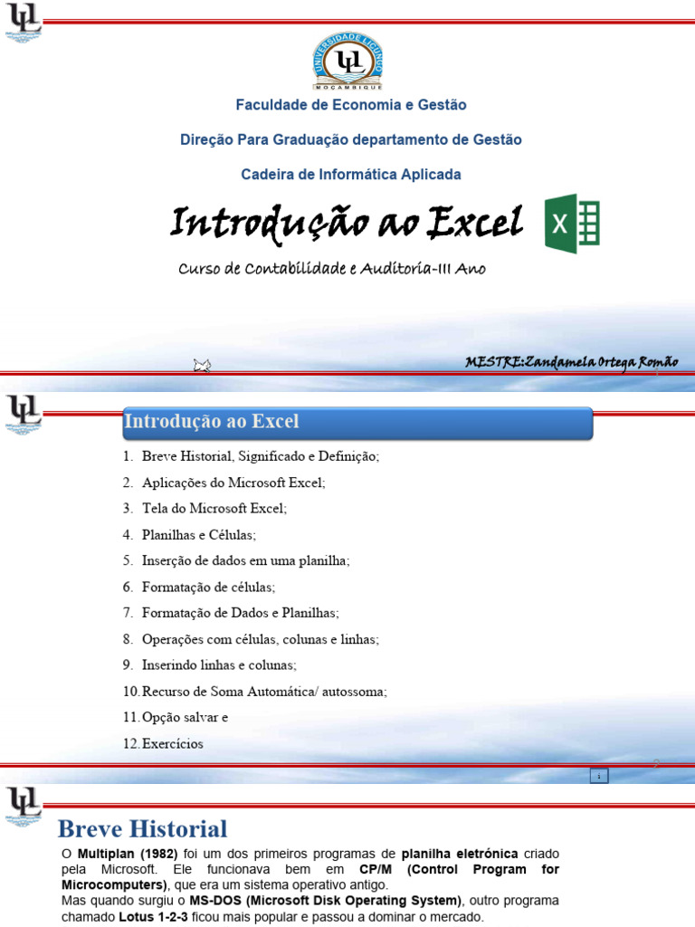 AULA-EXCEL Informática Aplicada | PDF | Microsoft Excel | Microsoft