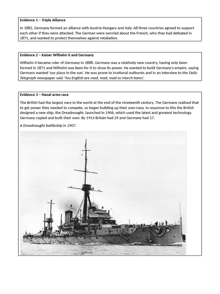 1.1 Evidence and Source Analysis Table | PDF | Warships | Ships