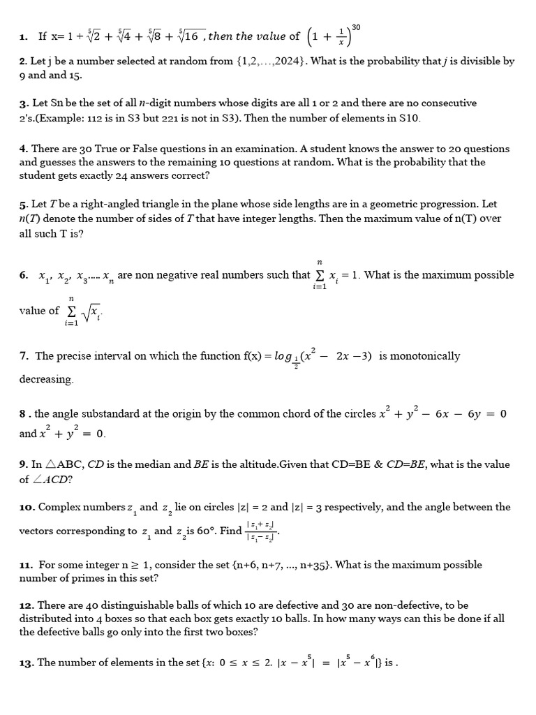 Isi 2024 Uga Bstat Paper (4) | PDF | Numbers | Prime Number