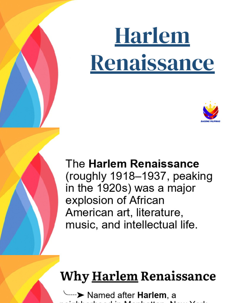 Harlem Renaissance.pptx | PDF | Harlem Renaissance | Harlem