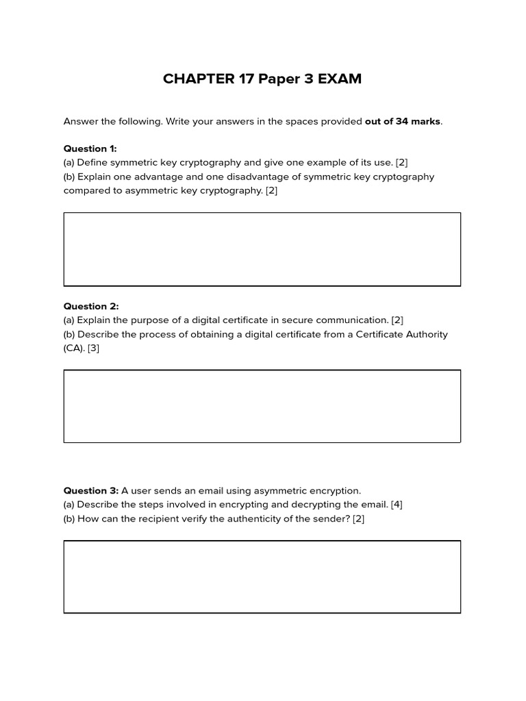 Chapter 17 Paper 3 Exam | PDF