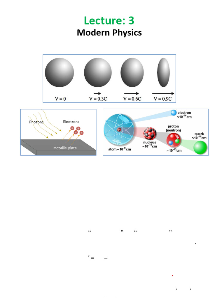 Lecture-03 (Modern Physics) | PDF | Physical Quantities | Mathematical ...