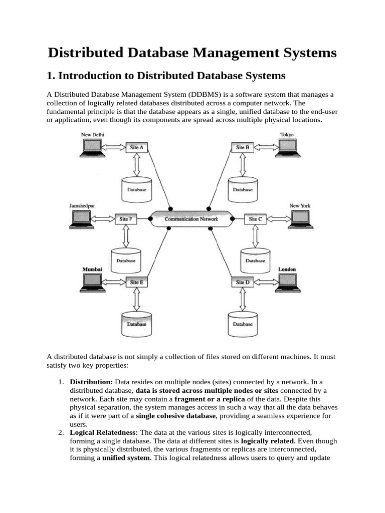 Distributed Database Management Systems and Transactions | PDF ...