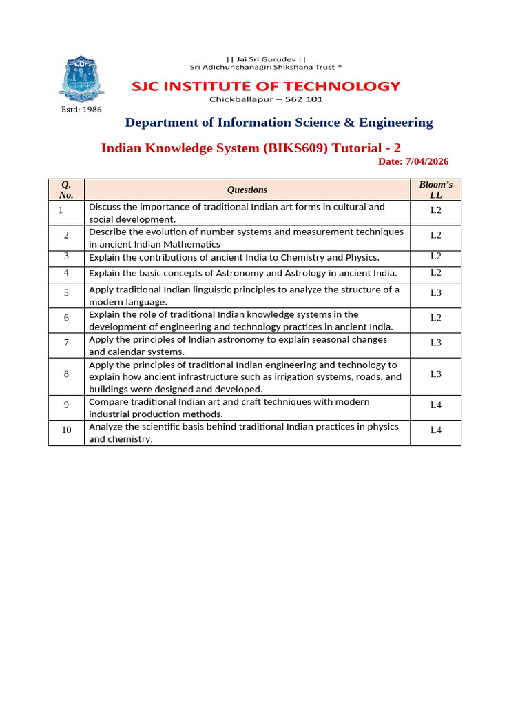 IKS Tutorial 1 | PDF