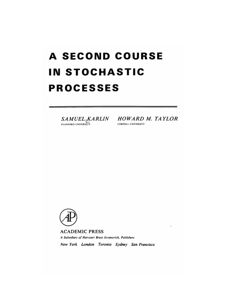 A SECOND COURSE IN STOCHASTIC PROCESSES KARLIN PDF visual data 7