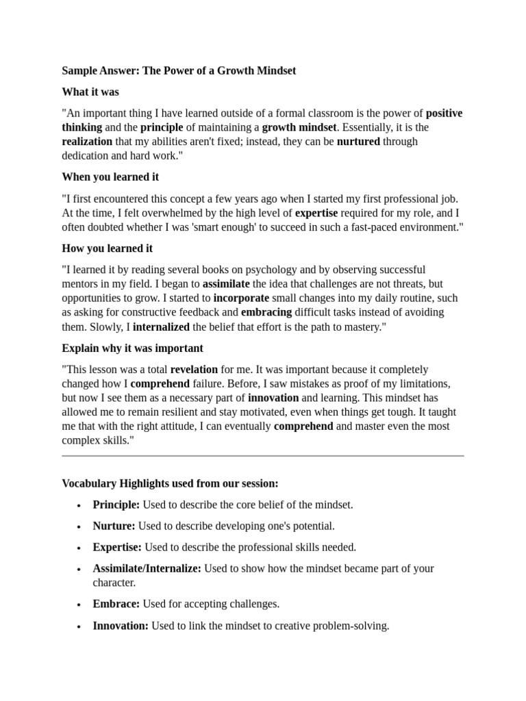 Ielts Speaking Sample Task 2 | PDF