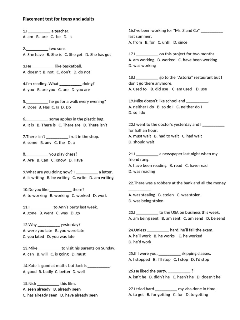 Placement Test | PDF | Chess | Chess Theory