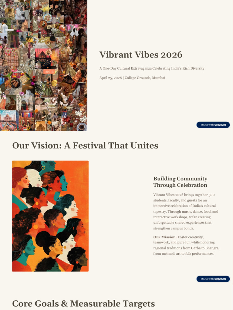 Vibrant Vibes 2026 | PDF