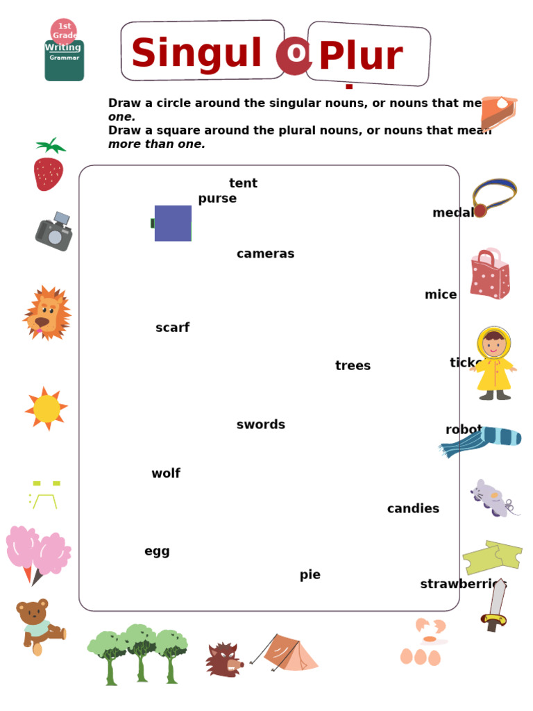 Grammar Singular Plural Nouns | PDF