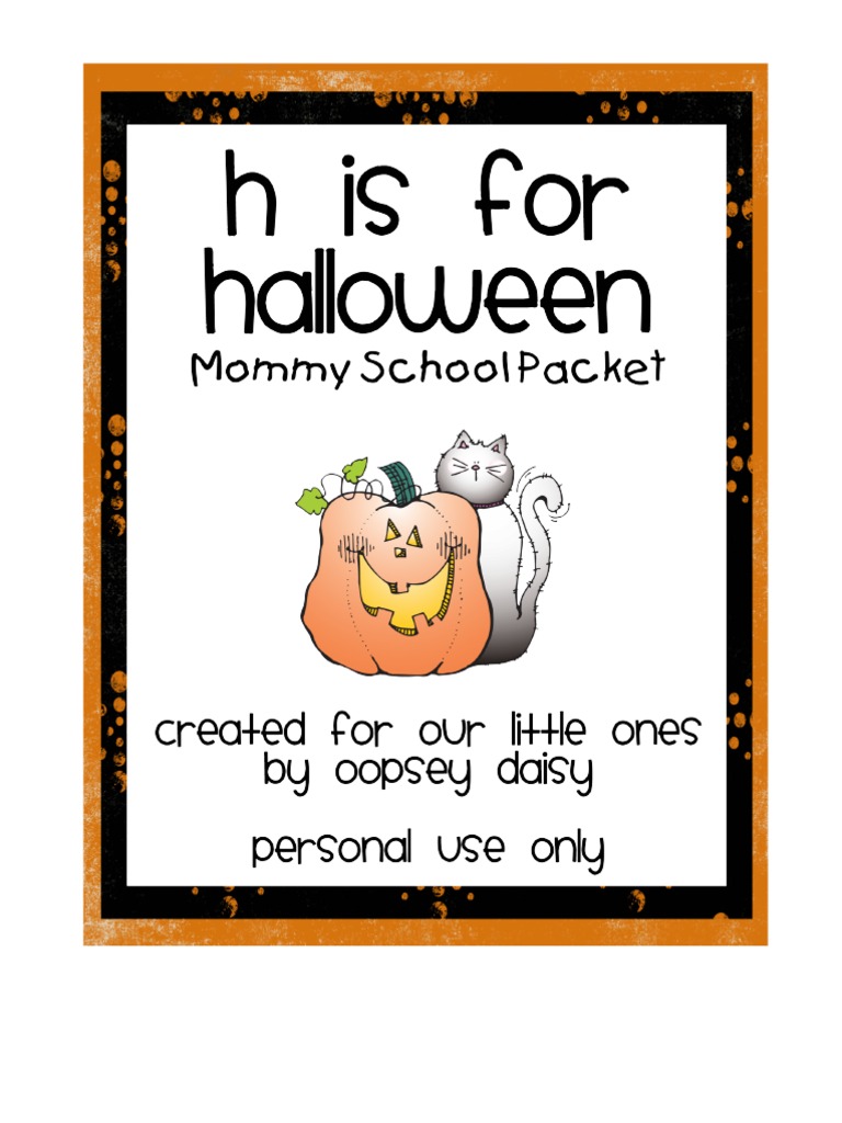 H Is For Halloween | PDF | Pumpkin | Leisure