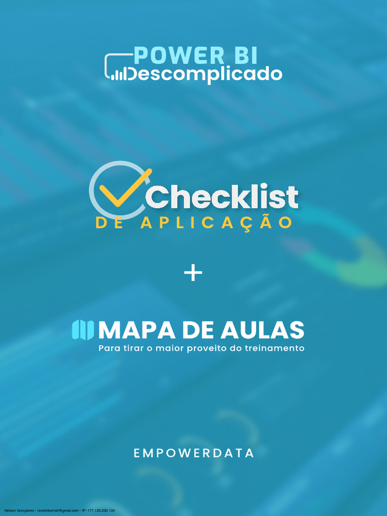 Checklist e Mapa - Power BI Descomplicado-1 | PDF