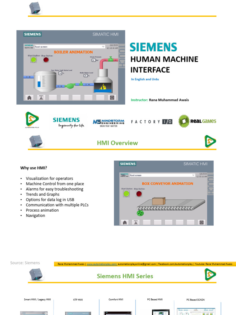 Introduction To Siemens HMI | PDF | User Interface | Programmable Logic ...