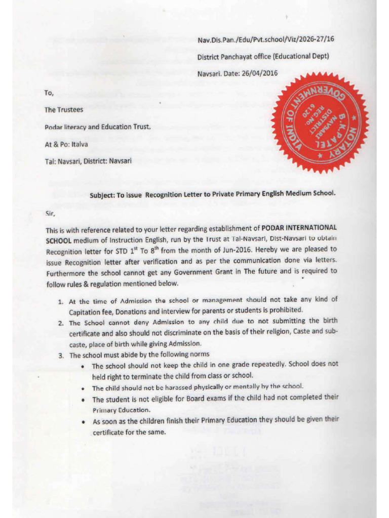 Recognition Certificate | PDF