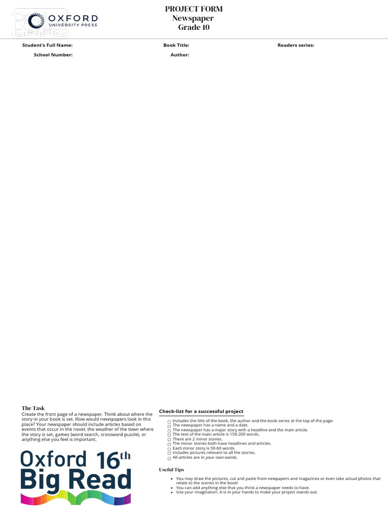 Grade 10 Form | PDF