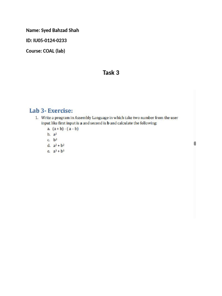 LAB Task 3 | PDF