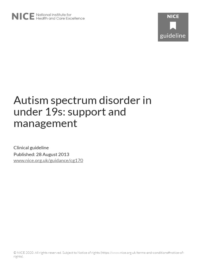 Autism Spectrum Disorder in Under | PDF | Autism | Mental Disorder
