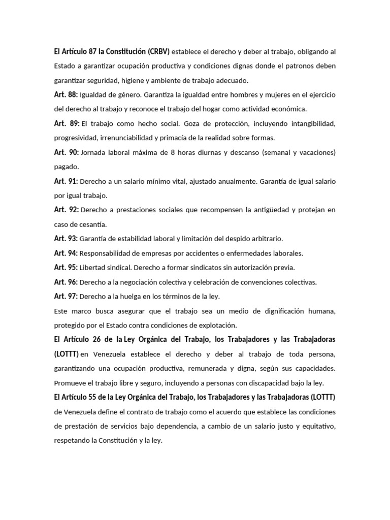 El Artículo 87 | PDF | Derecho laboral | Salario