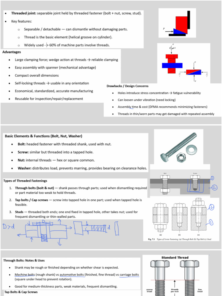 Design of Bolted Joints | PDF