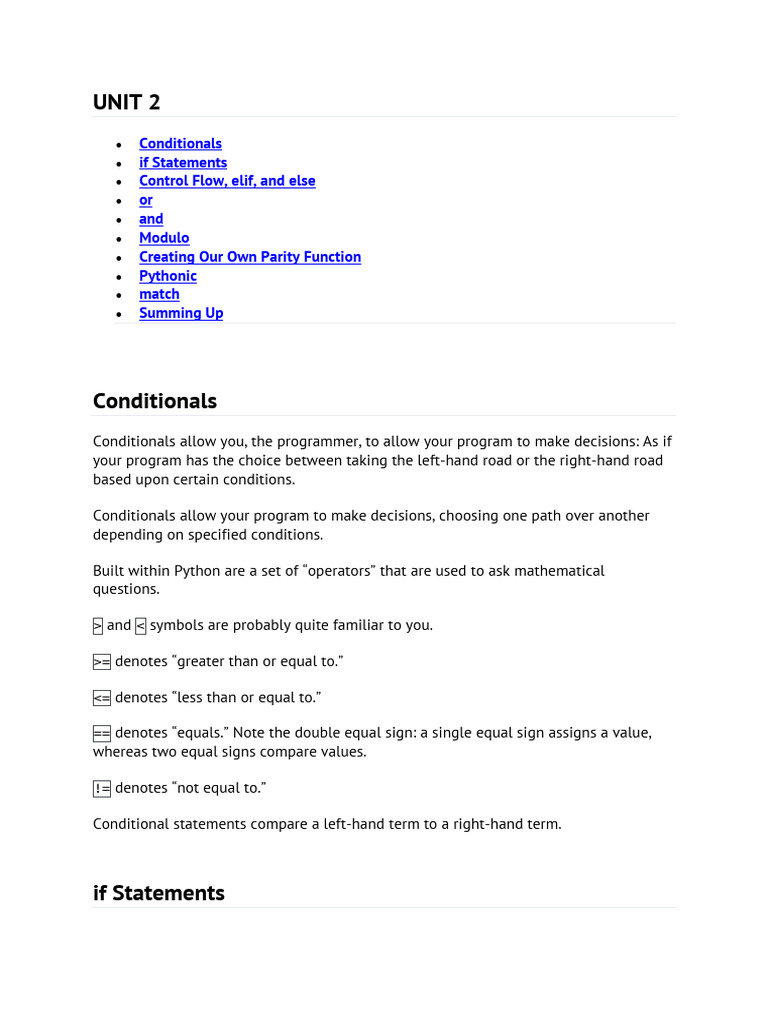 UNIT 2 | PDF | Boolean Data Type | Computing