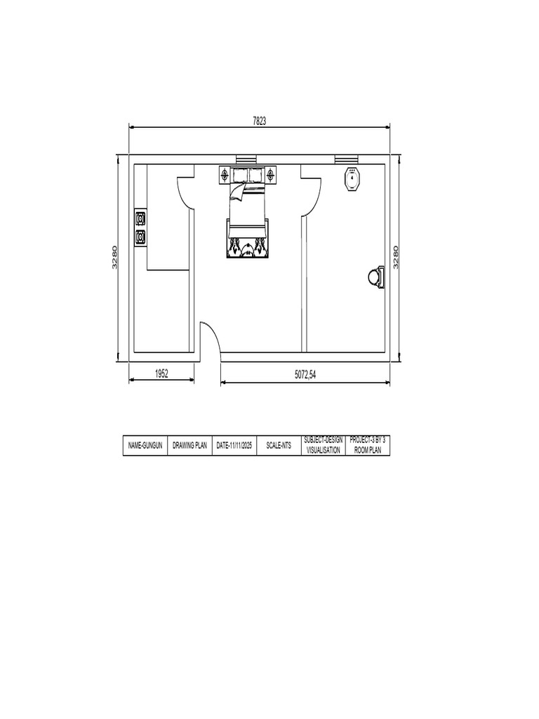 Bedroom Plan Model | PDF