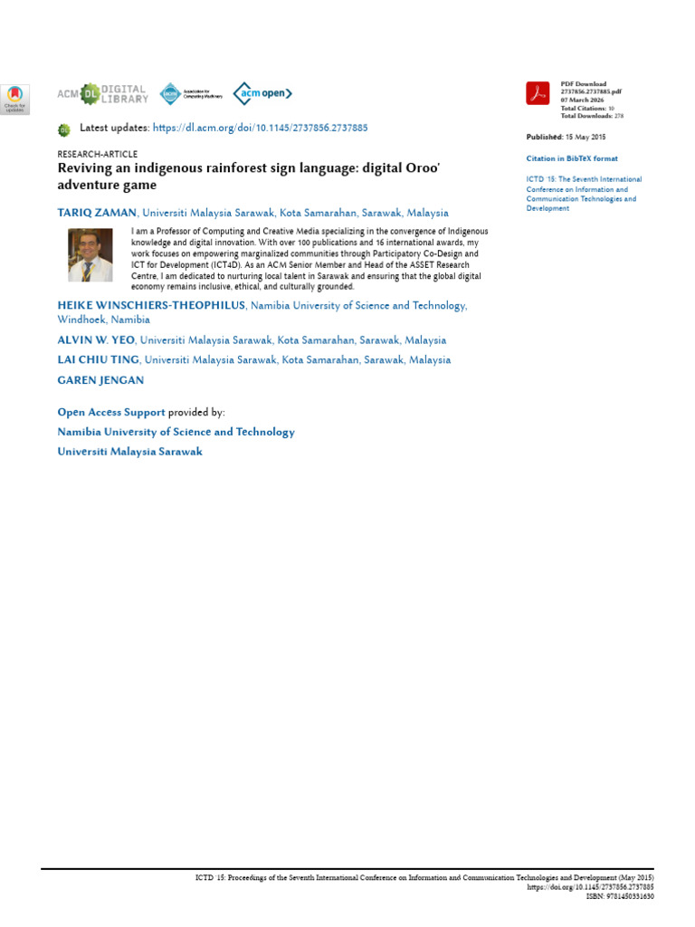 Reviving an Indigenous Rainforest Sign Languag Digital | PDF ...