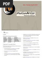 Download MotionArtist Reference Manual by Terry Artsncrafts SN102959568 doc pdf
