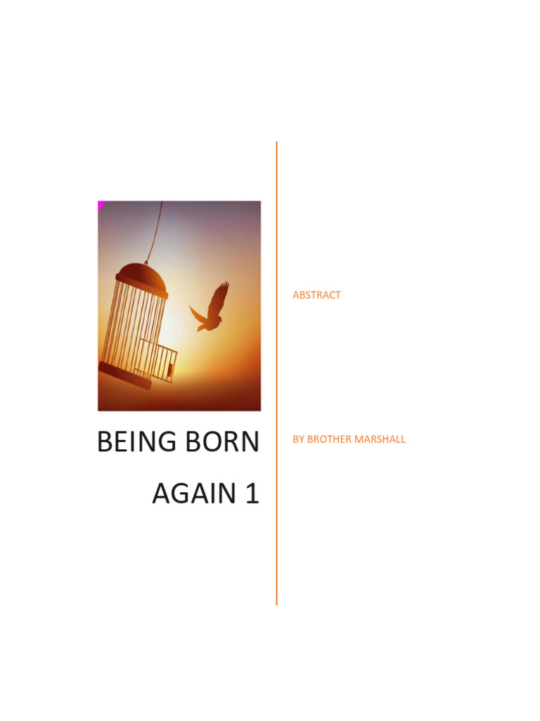 Being Born Again 1 | PDF | Born Again | Eternal Life (Christianity)