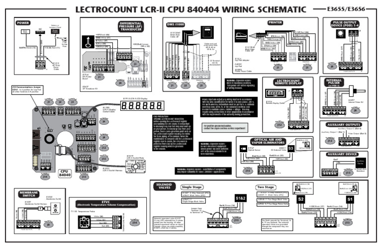 EM150-20ws (LCRII E3651-E3656 Wiring Schematic) | PDF | Computer ...