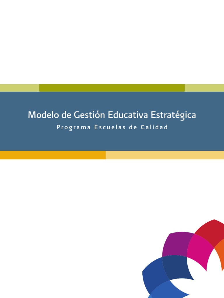 Modelo de Gestión Educativa Escolar | PDF | Planificación | Educación ...