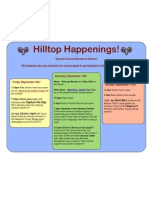 Hilltop Happenings - Res Life Weekend 2011 (Example)