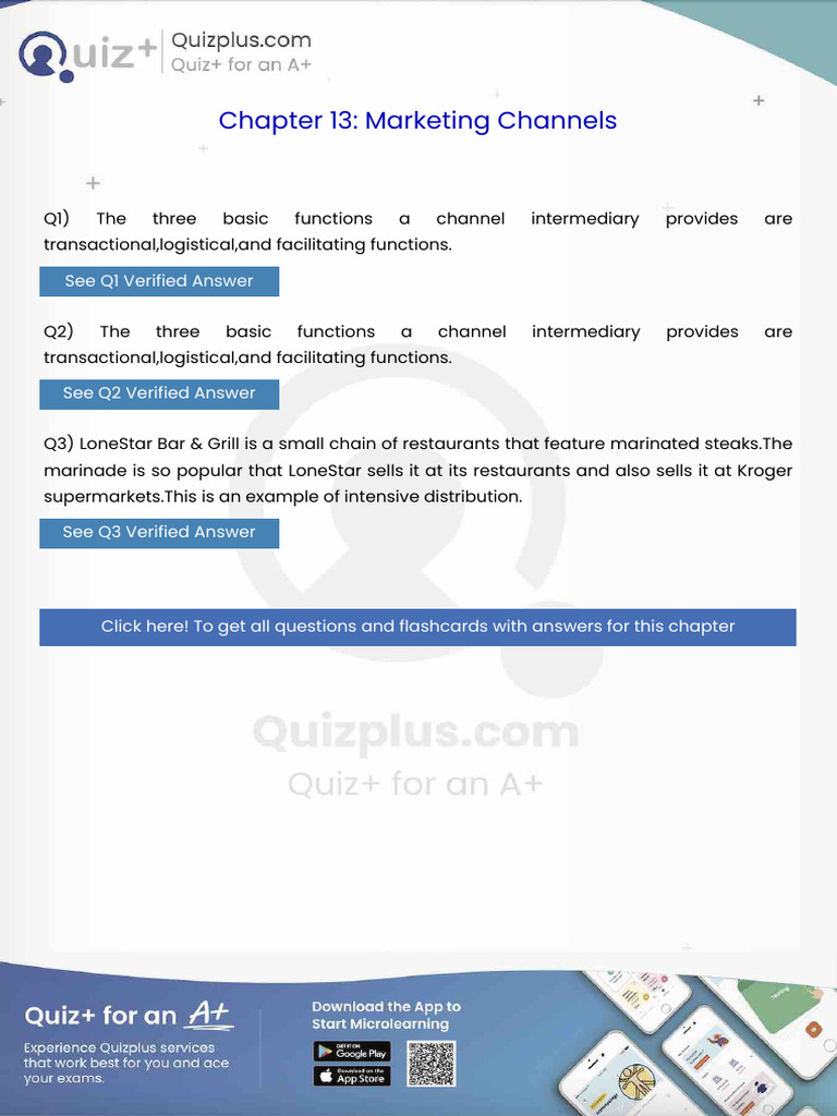 The Three Basic Functions a Channel Intermediary Provides Are ...