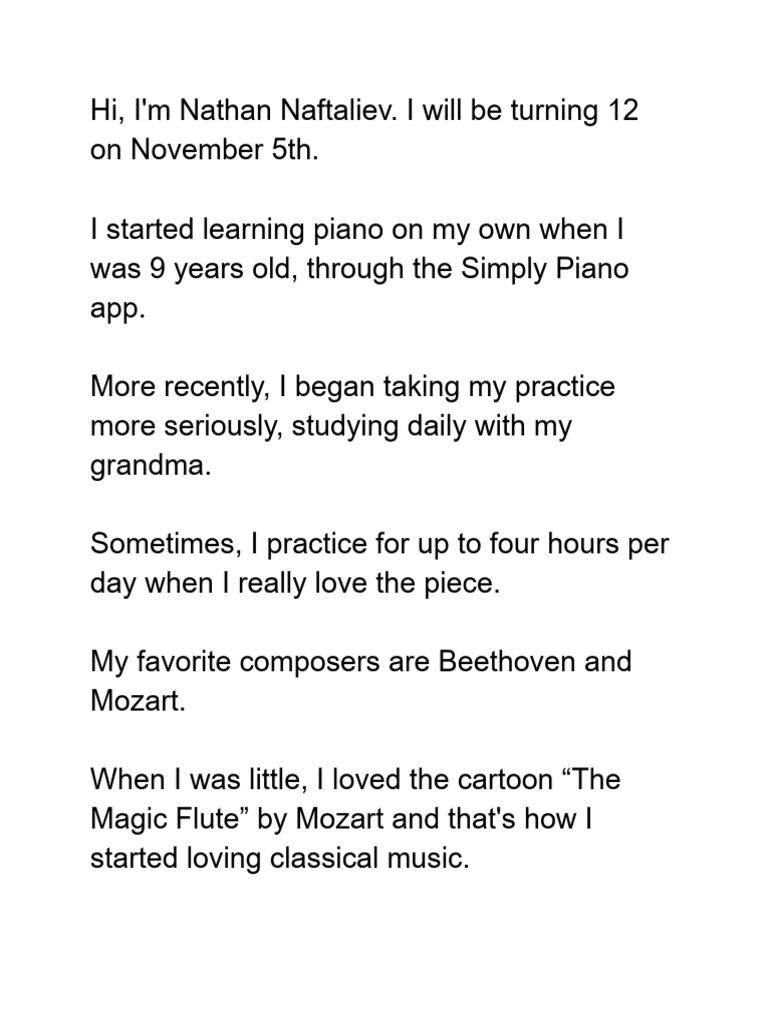 Piano Script | PDF