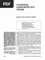 Uncertainty, Sustainability and Change