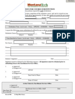 Petition For Course Sub Fillable1