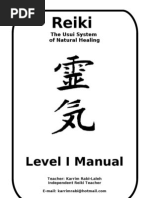 Reiki I Manual