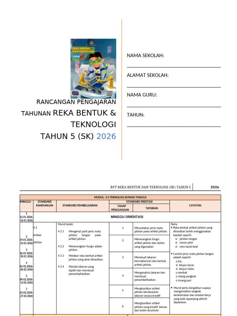 RPT RBT T5 2026 | PDF
