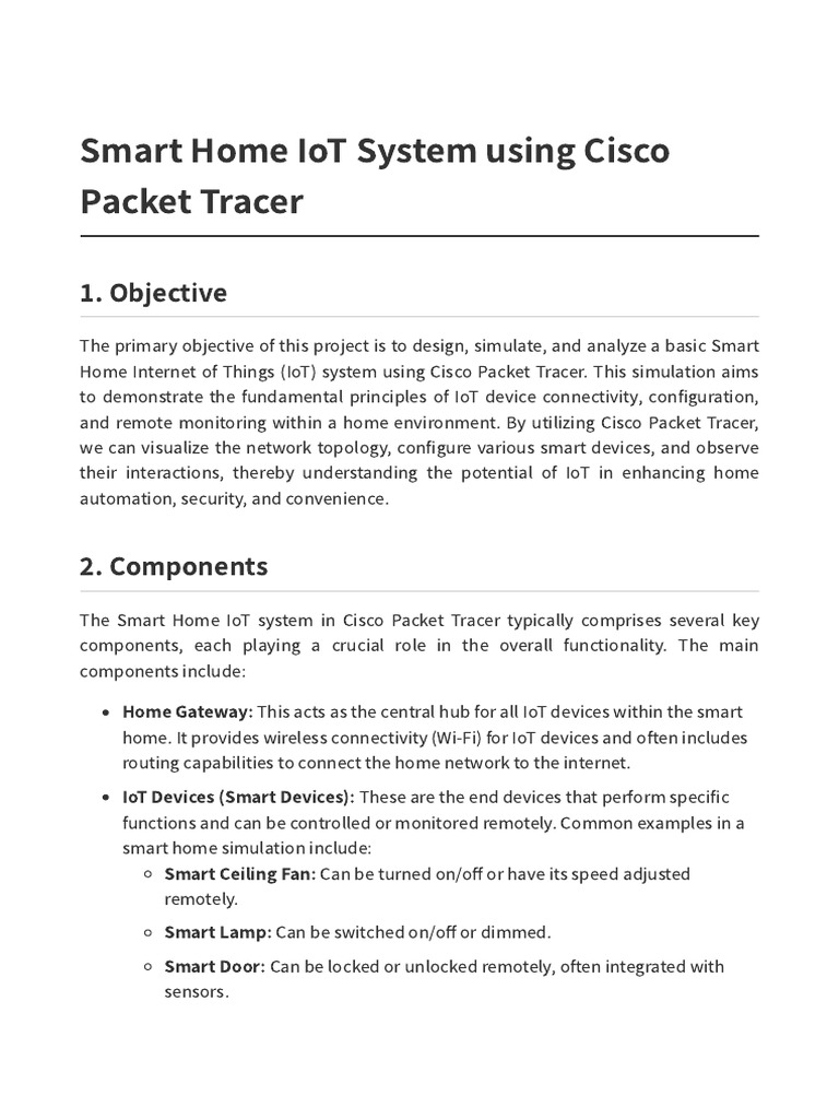 Smart Home IoT Report Updated | PDF