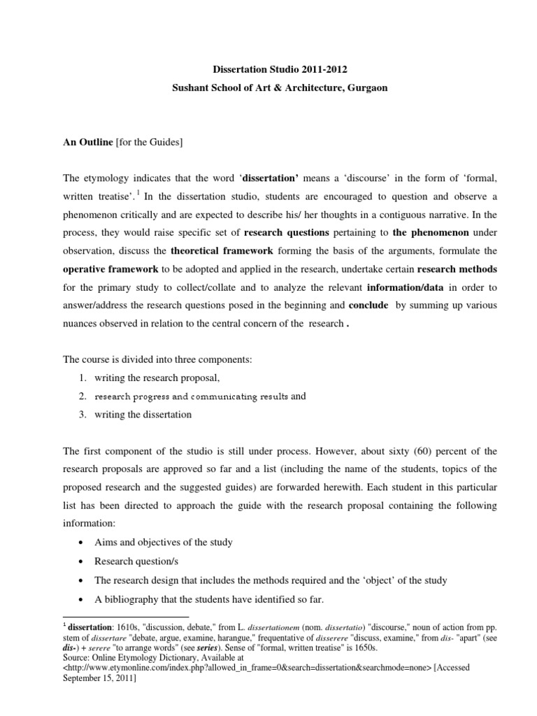 dissertation avec documents