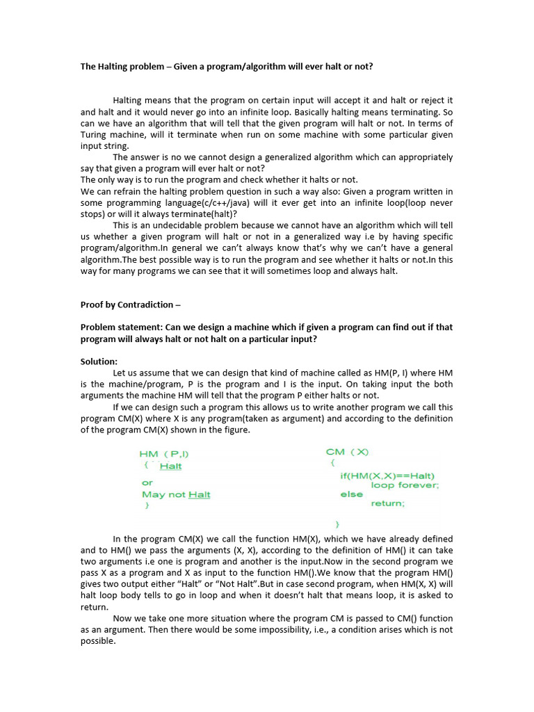 Module 05 the Halting Problem Turing Machine | PDF | Computability ...