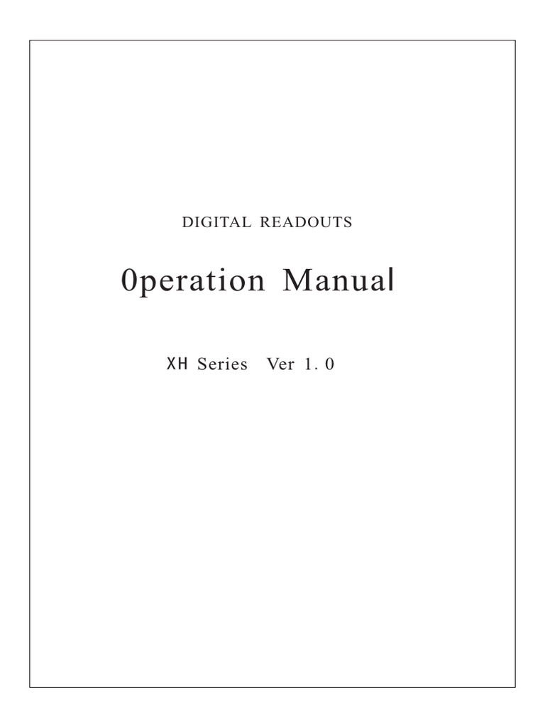Dro Manual (Similar To My Dro) | PDF
