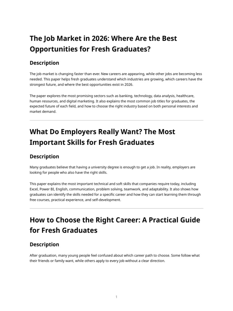 Understanding the Job Market Papers | PDF