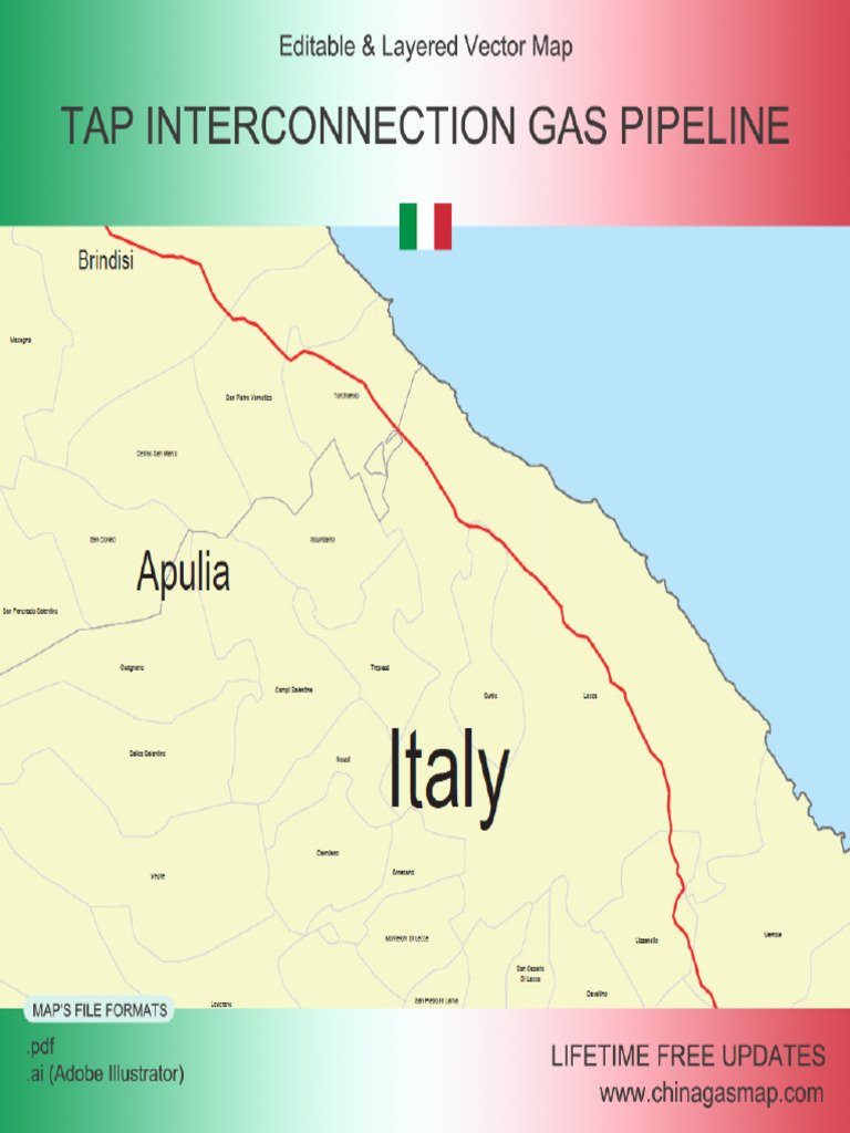 TAP Interconnection Gas Pipeline Map | PDF